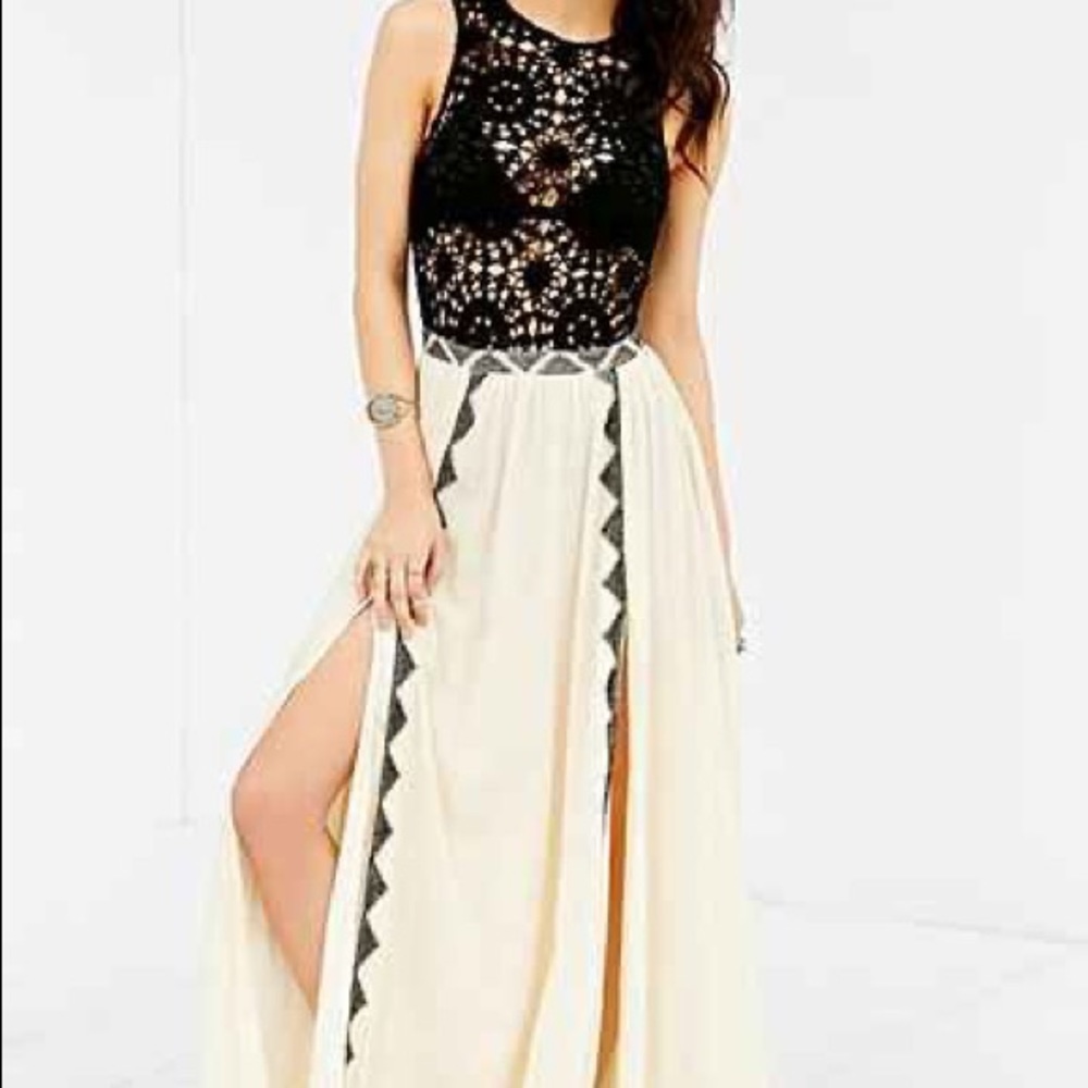 Amuse Society Sia Crochet Top Dress